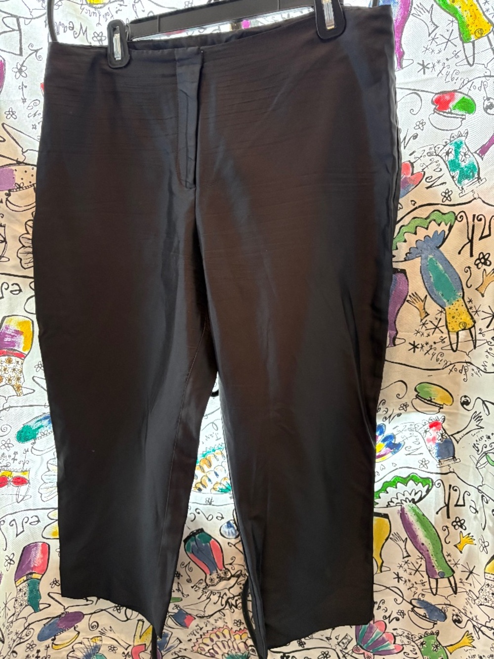 Cynthia Rowley 100% silk low rise cropped evening pants